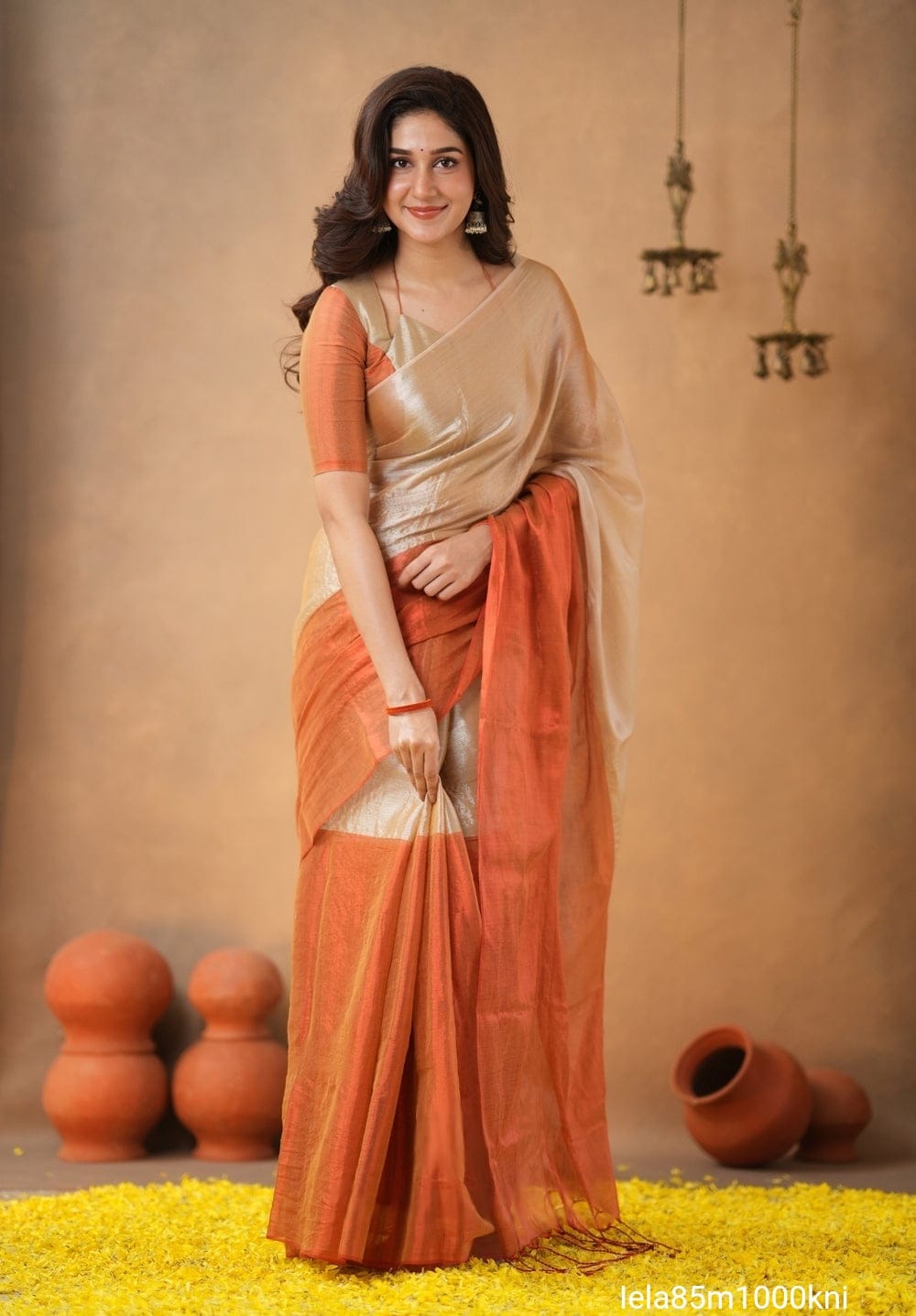 Tissue cotton Saree