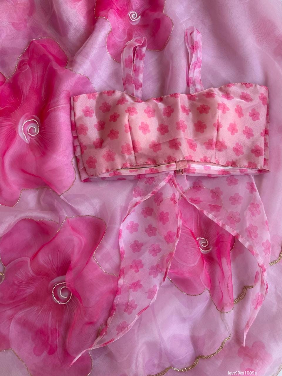 SOFT ORGANZA DIGITAL PRINT SAREE