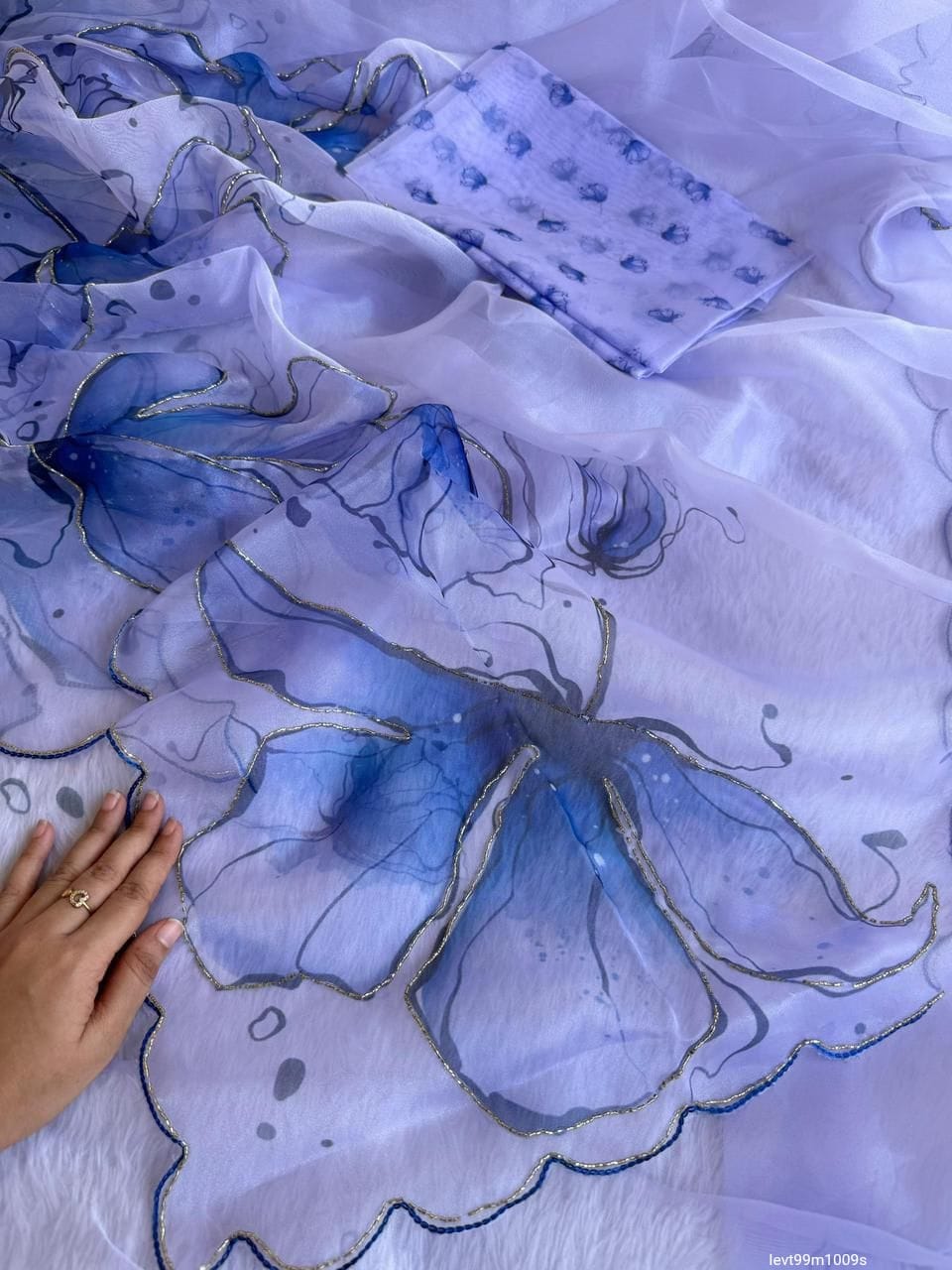 SOFT ORGANZA DIGITAL PRINT SAREE