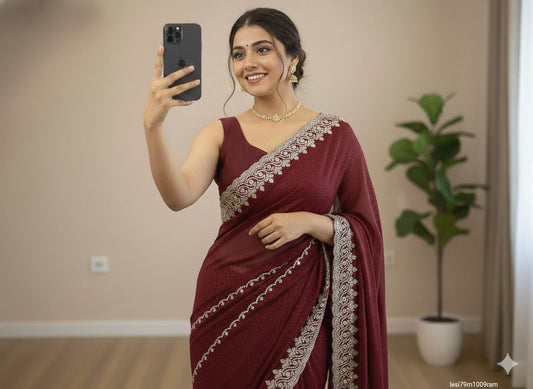 Georgette Fabric saree