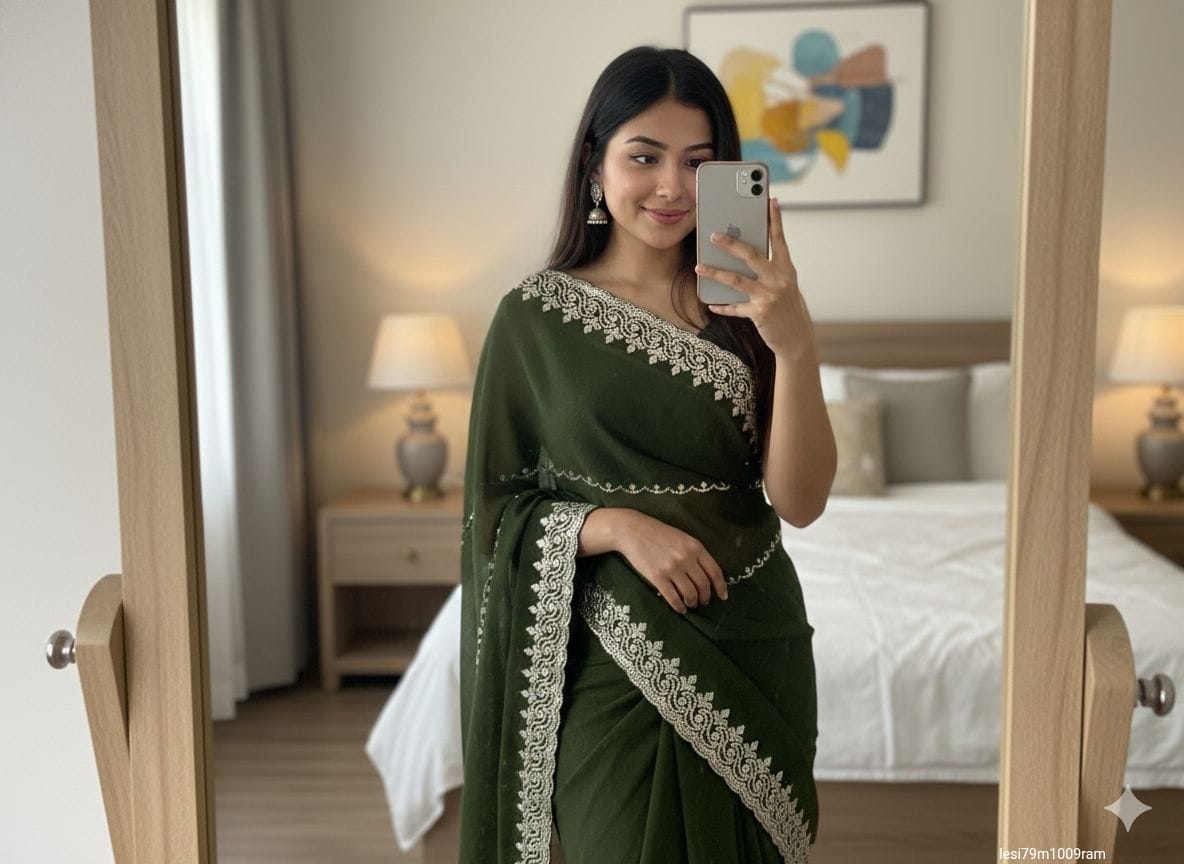 Georgette Fabric saree