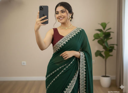 Georgette Fabric saree