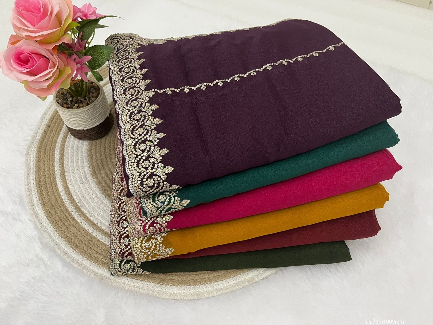 Georgette Fabric saree