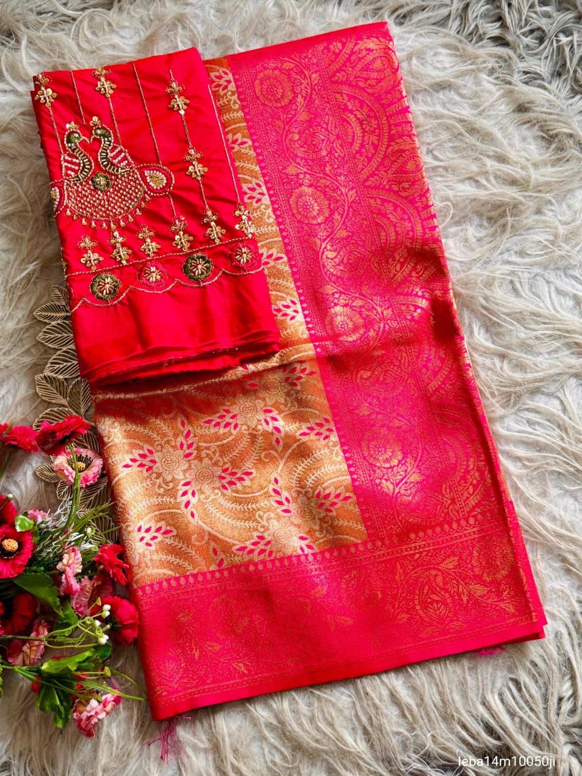 Premium Banarasi tissue silk saree
