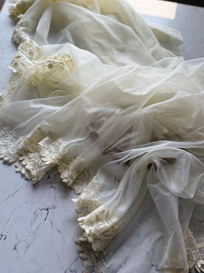 Primium Pure Twilnet Fabric With Multy Thread Work Saree