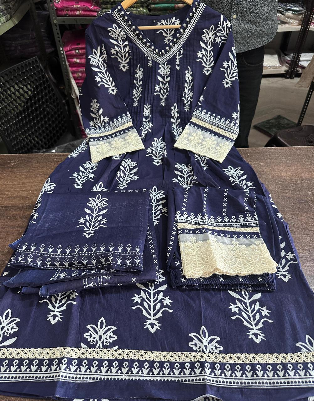 Anarkali kurti Heavy embroidery work on full kurti