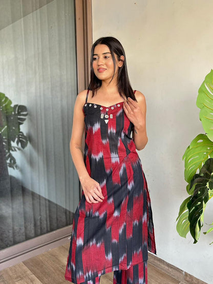 Mirror Embodery work, Kurta