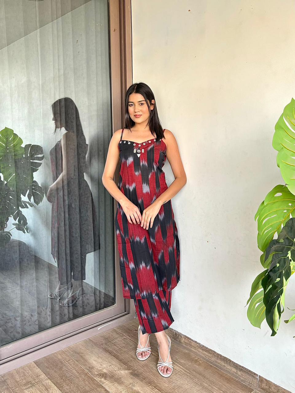 Mirror Embodery work, Kurta