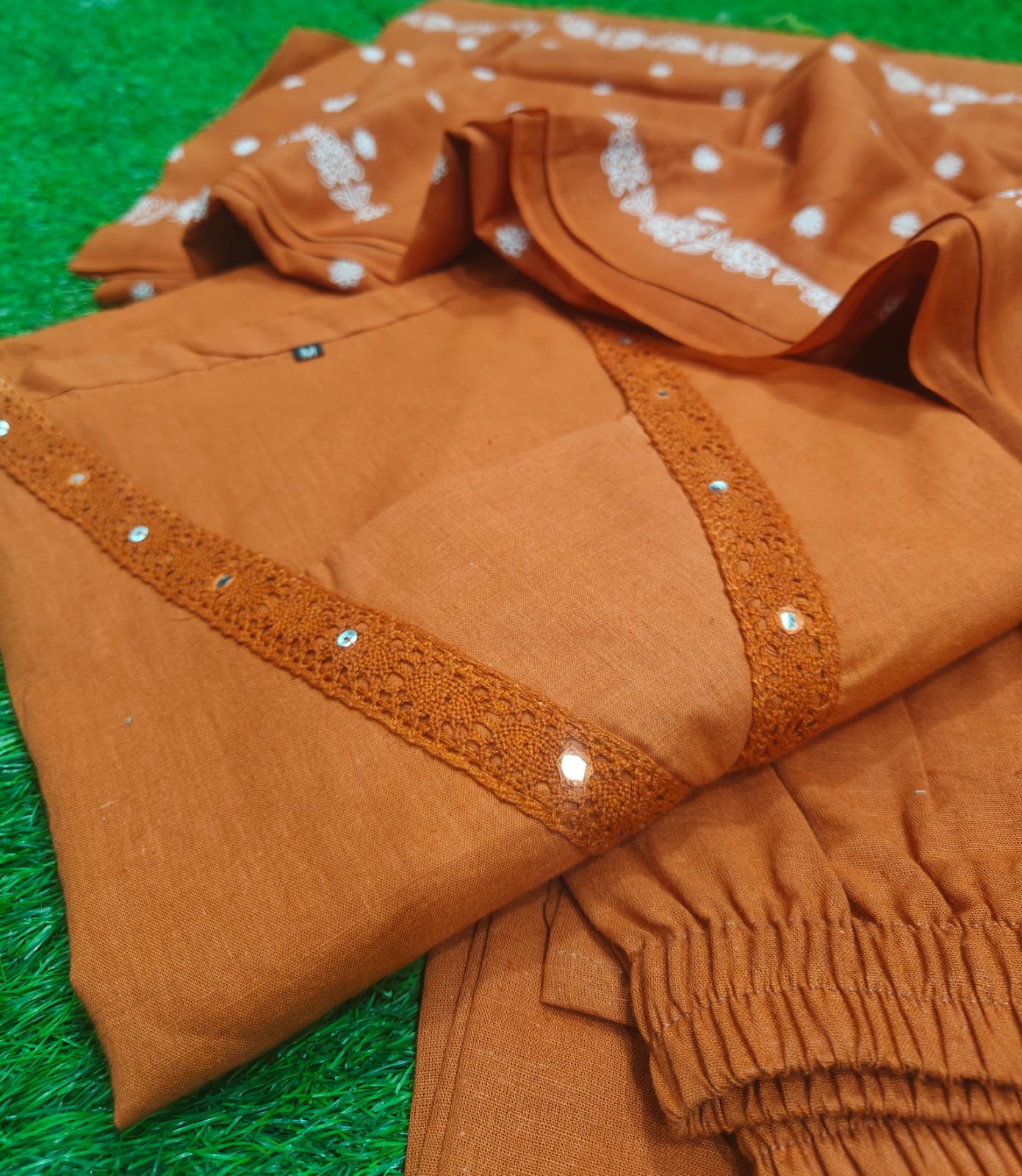 Embroidery work, kurti , pant dupatta