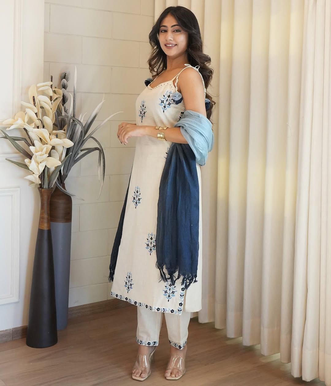 Anarkali Kurta Emrodori work