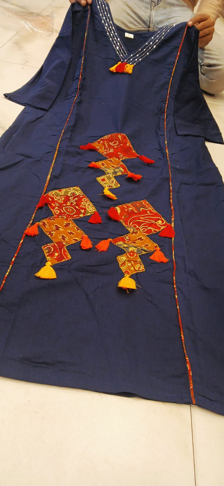 Cotton Straight kurti with flair plazoo and dupatta sets