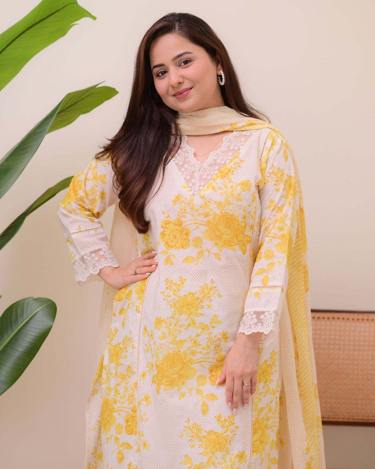 Printed Straight long Kurti With One side pocket