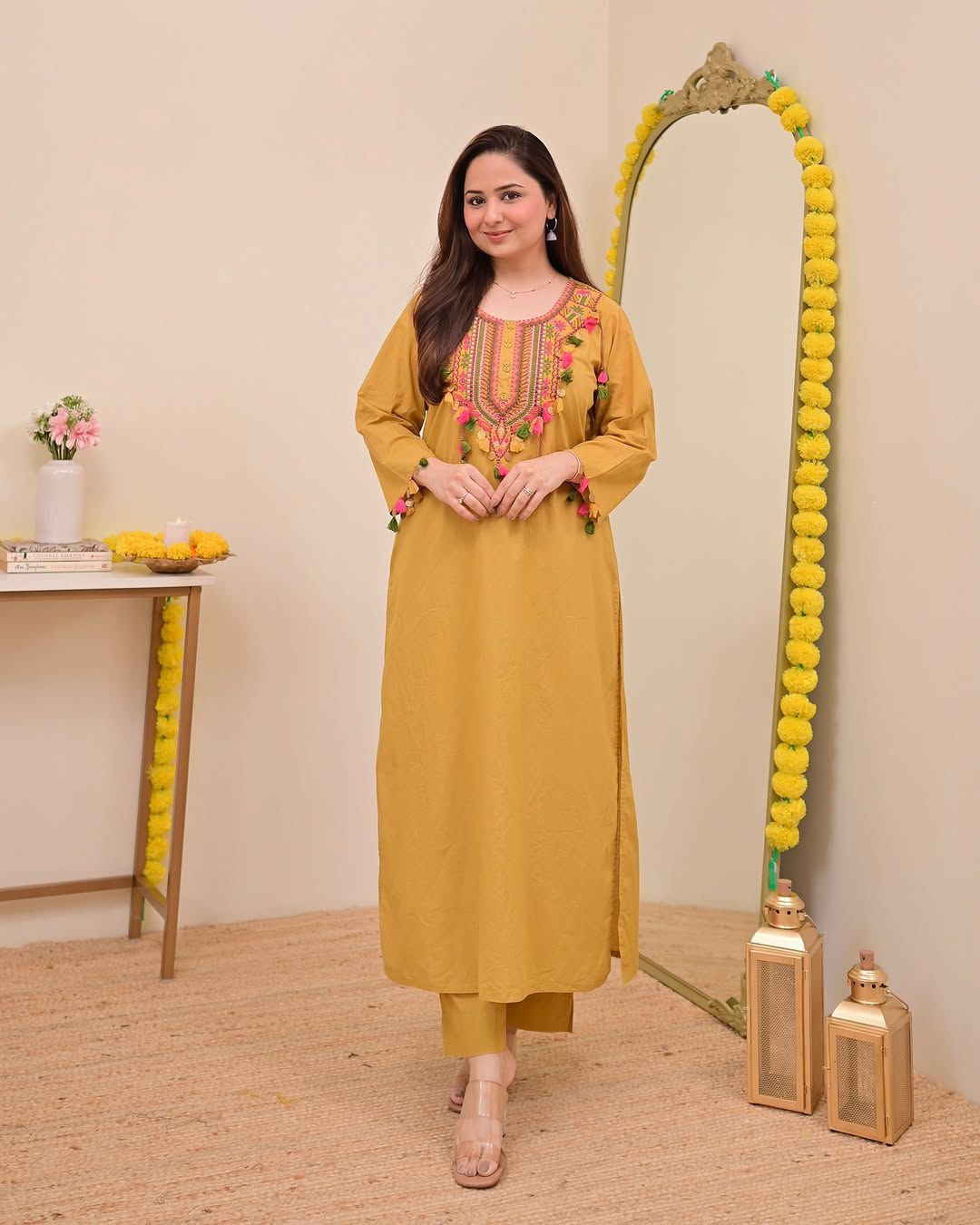 Thread Embroide - tassels and designed Kurta sets