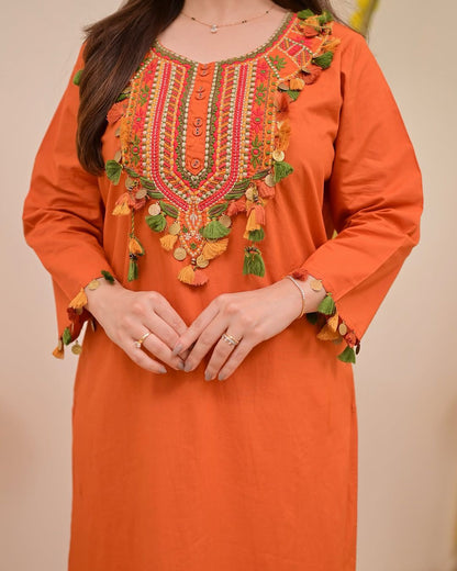 Thread Embroide - tassels and designed Kurta sets