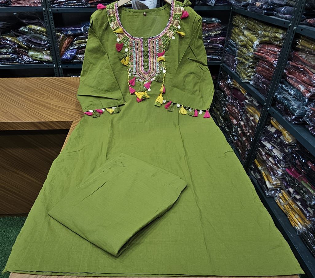 Thread Embroide - tassels and designed Kurta sets