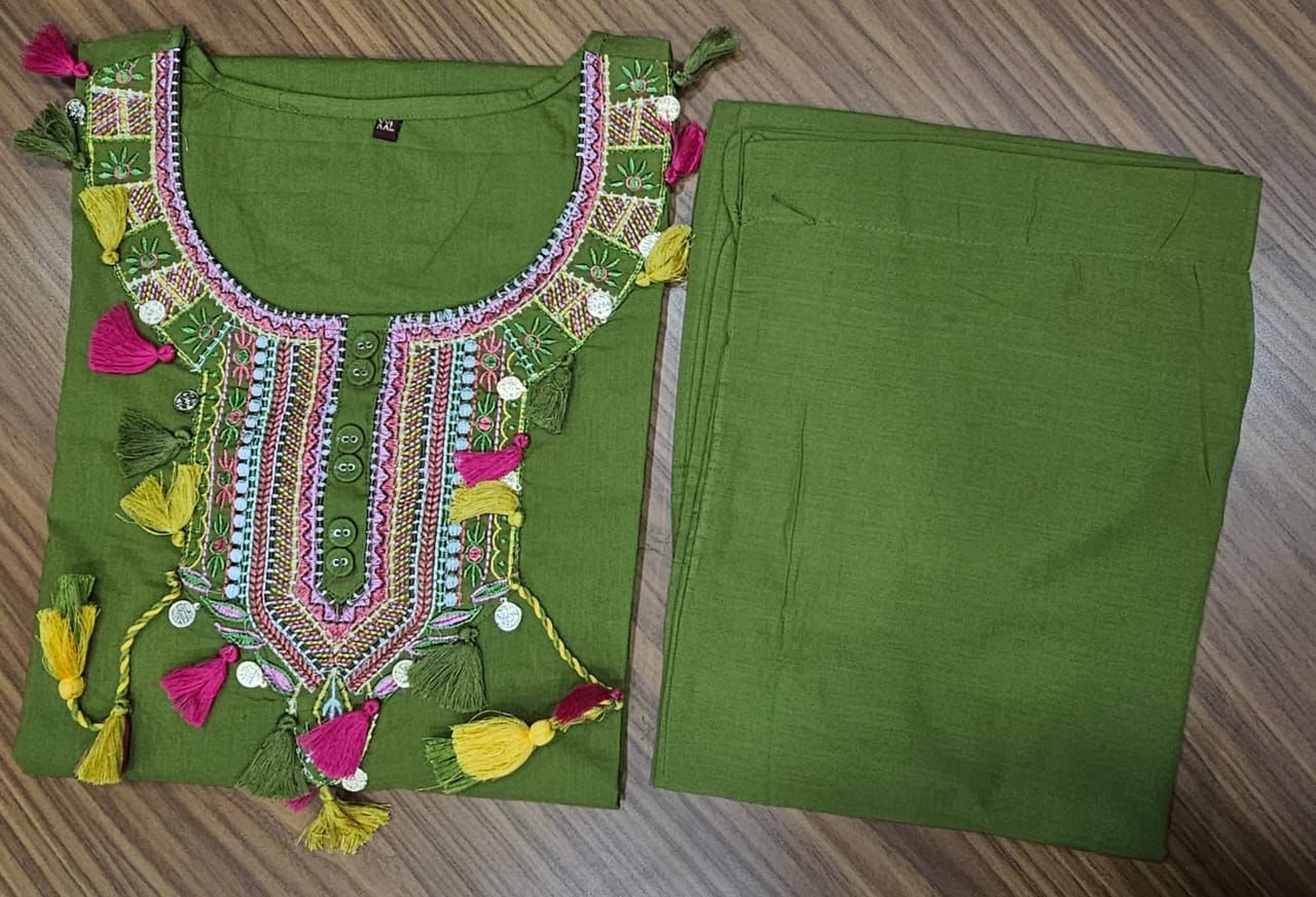 Thread Embroide - tassels and designed Kurta sets