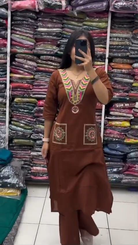 Kurti,pant set is perfect for the summer season  Plus