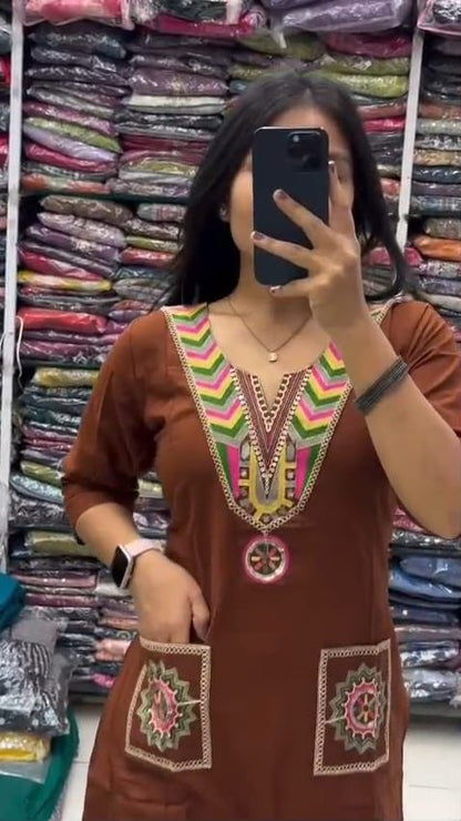 Kurti,pant set is perfect for the summer season  Plus