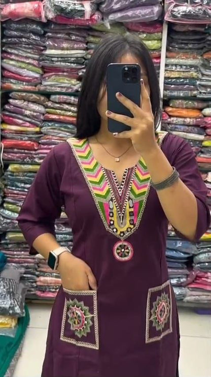 Kurti,pant set is perfect for the summer season  Plus