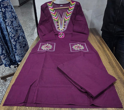 Kurti,pant set is perfect for the summer season  Plus