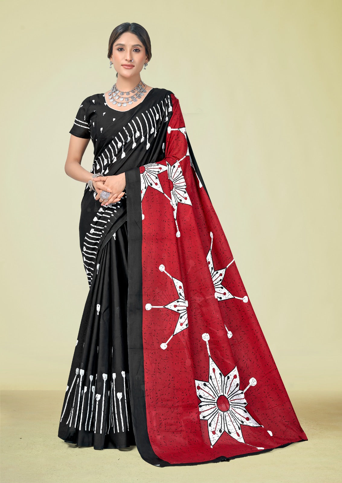 Mal Cotton Printed Saree