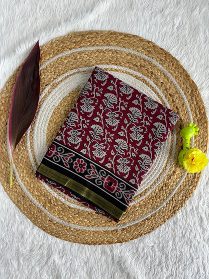 Cotton Handwork Sarees