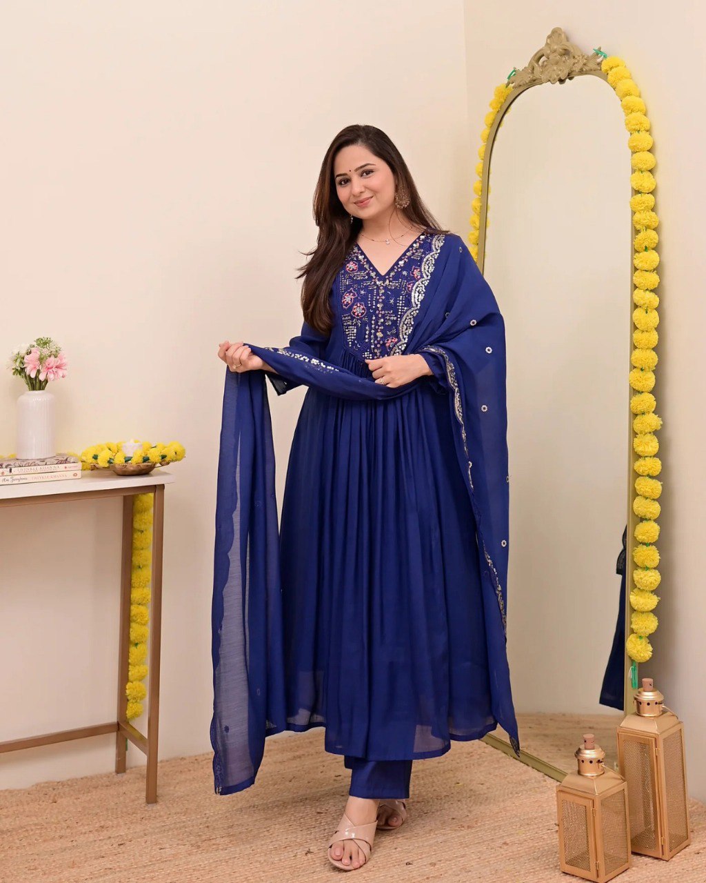 CHANDERI SILK KURTI