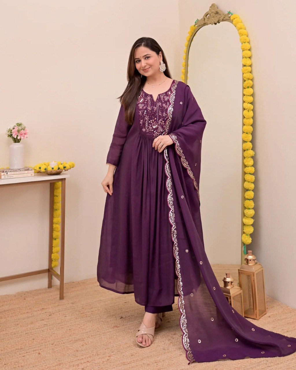 CHANDERI SILK KURTI