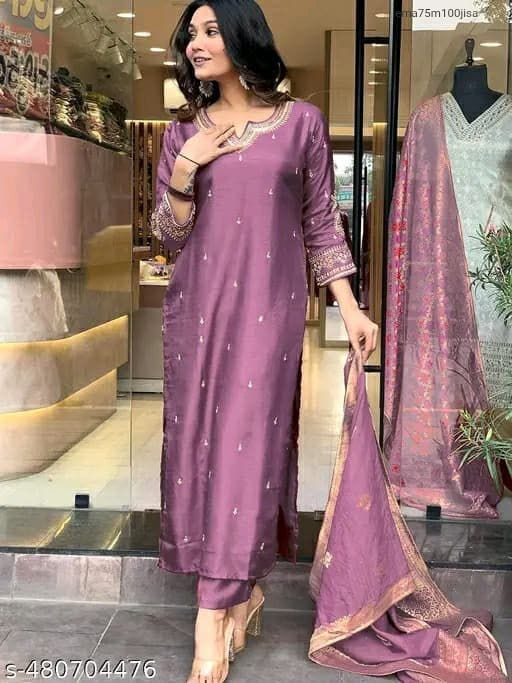 HEAVY ROMAN SILK KURTA