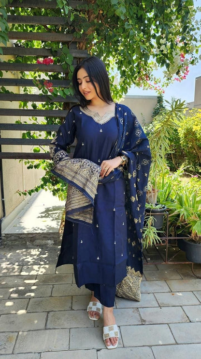 HEAVY ROMAN SILK KURTA