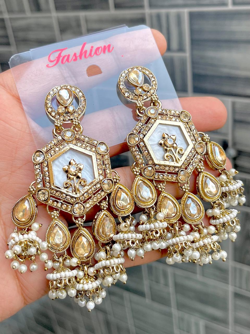 MOP Work Bollywood Earrings