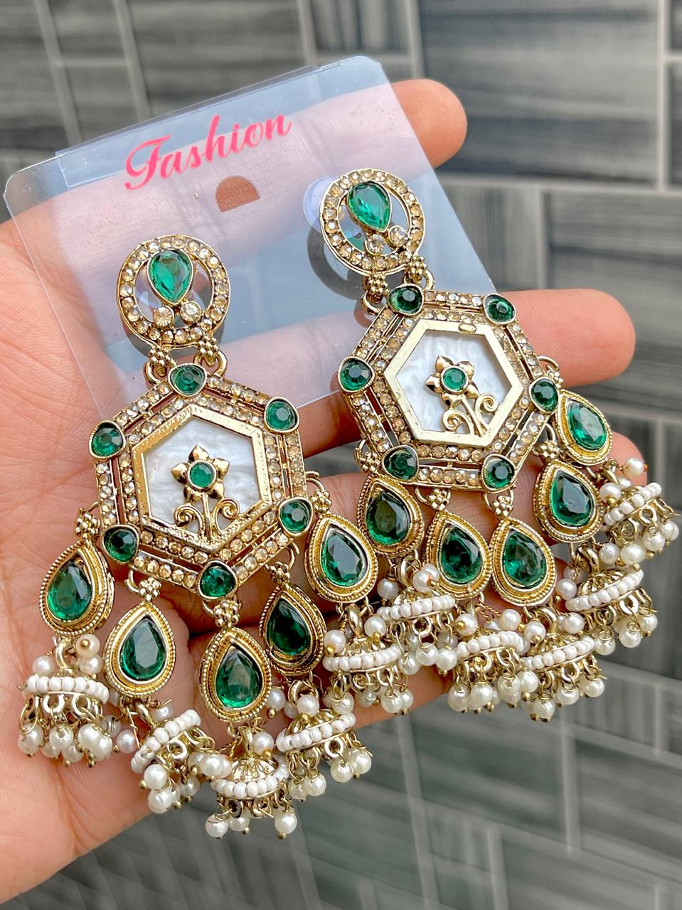 MOP Work Bollywood Earrings