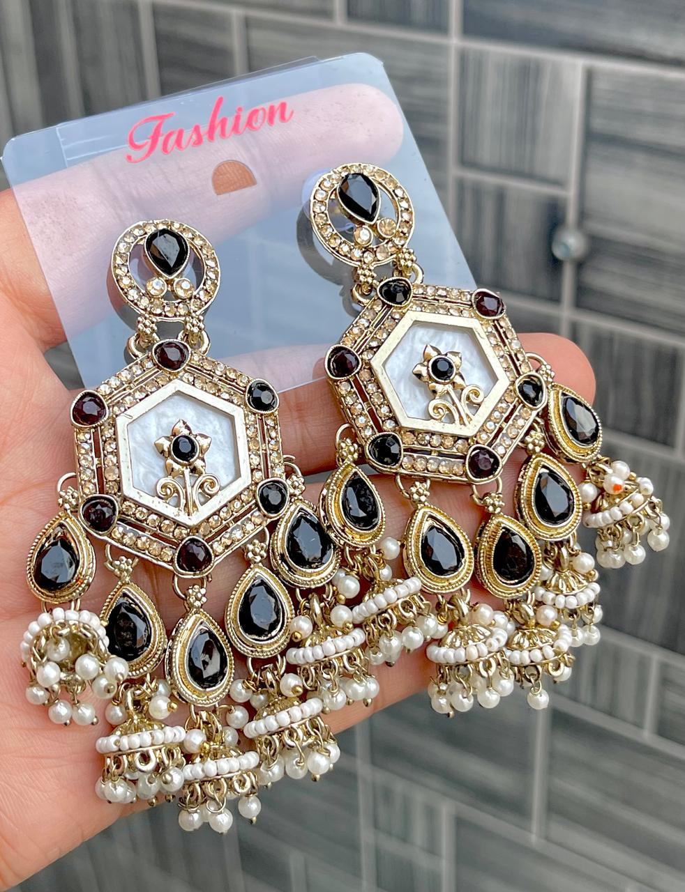 MOP Work Bollywood Earrings