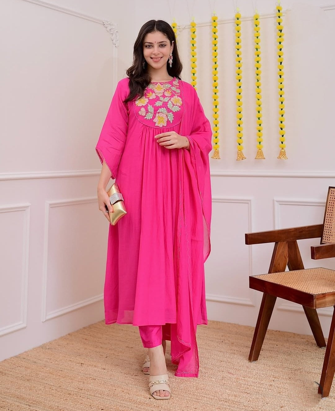 CHANDERI SILK KURTI