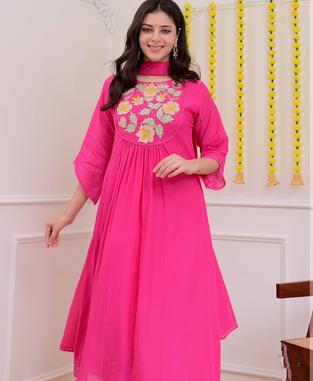 CHANDERI SILK KURTI