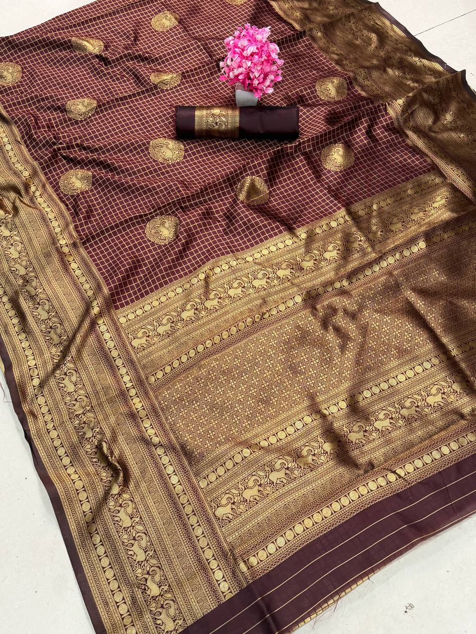 Breathable Organic Banarasi Sarees