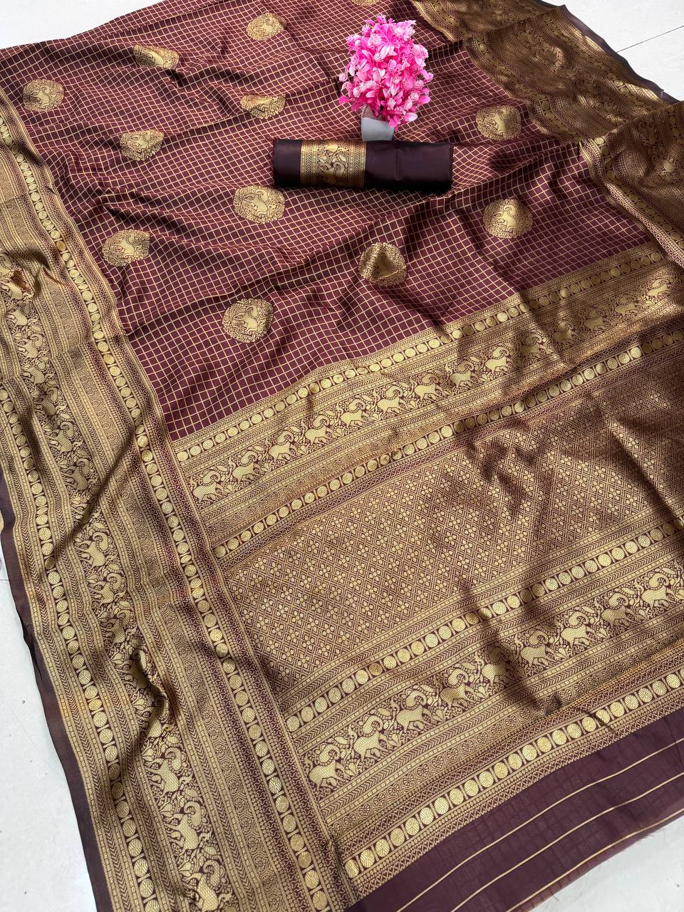 Breathable Organic Banarasi Sarees