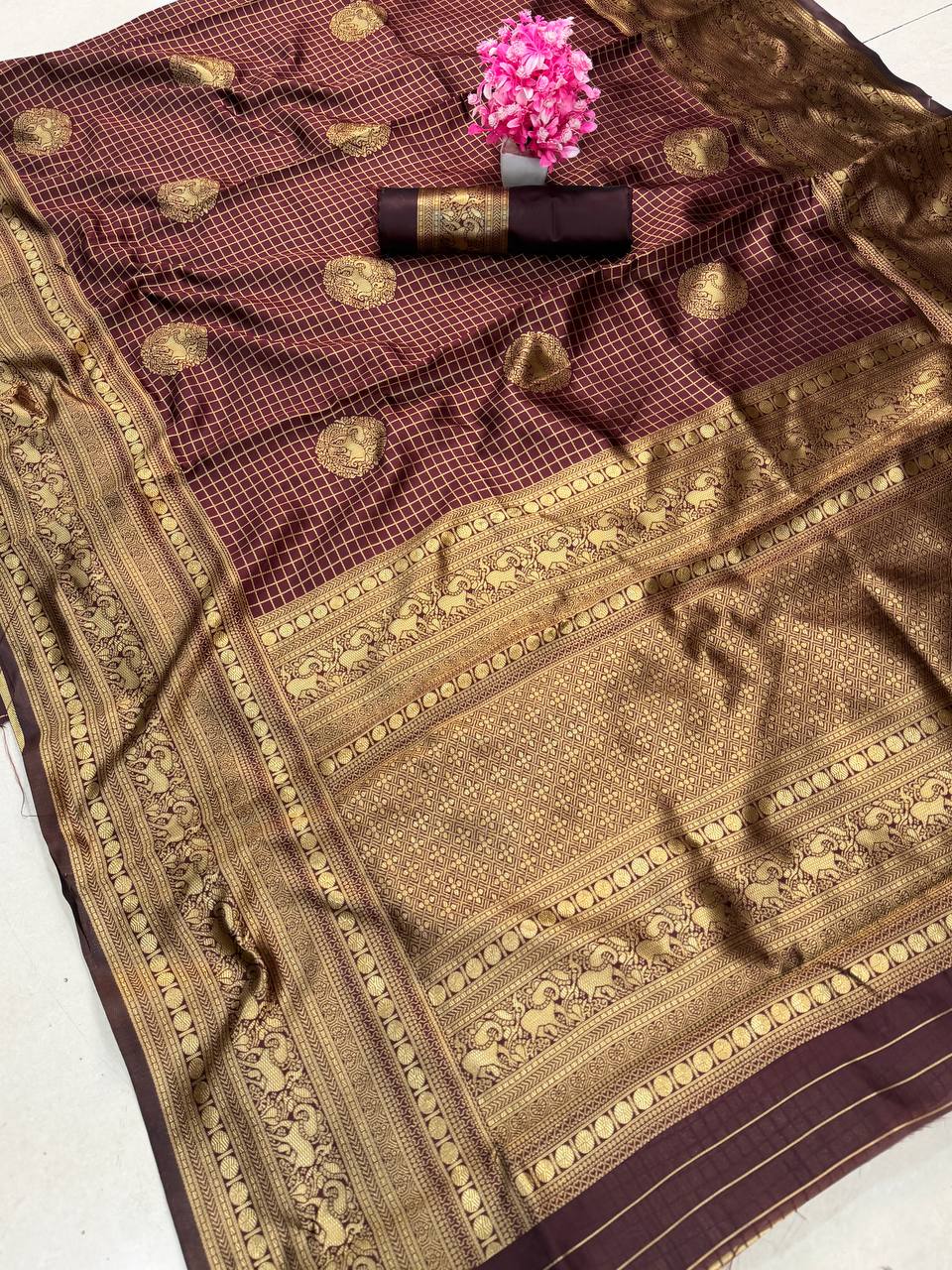 Breathable Organic Banarasi Sarees