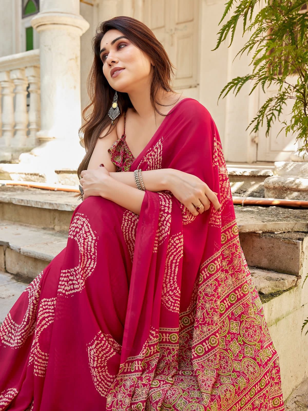 Enchanting soft Georgette saree