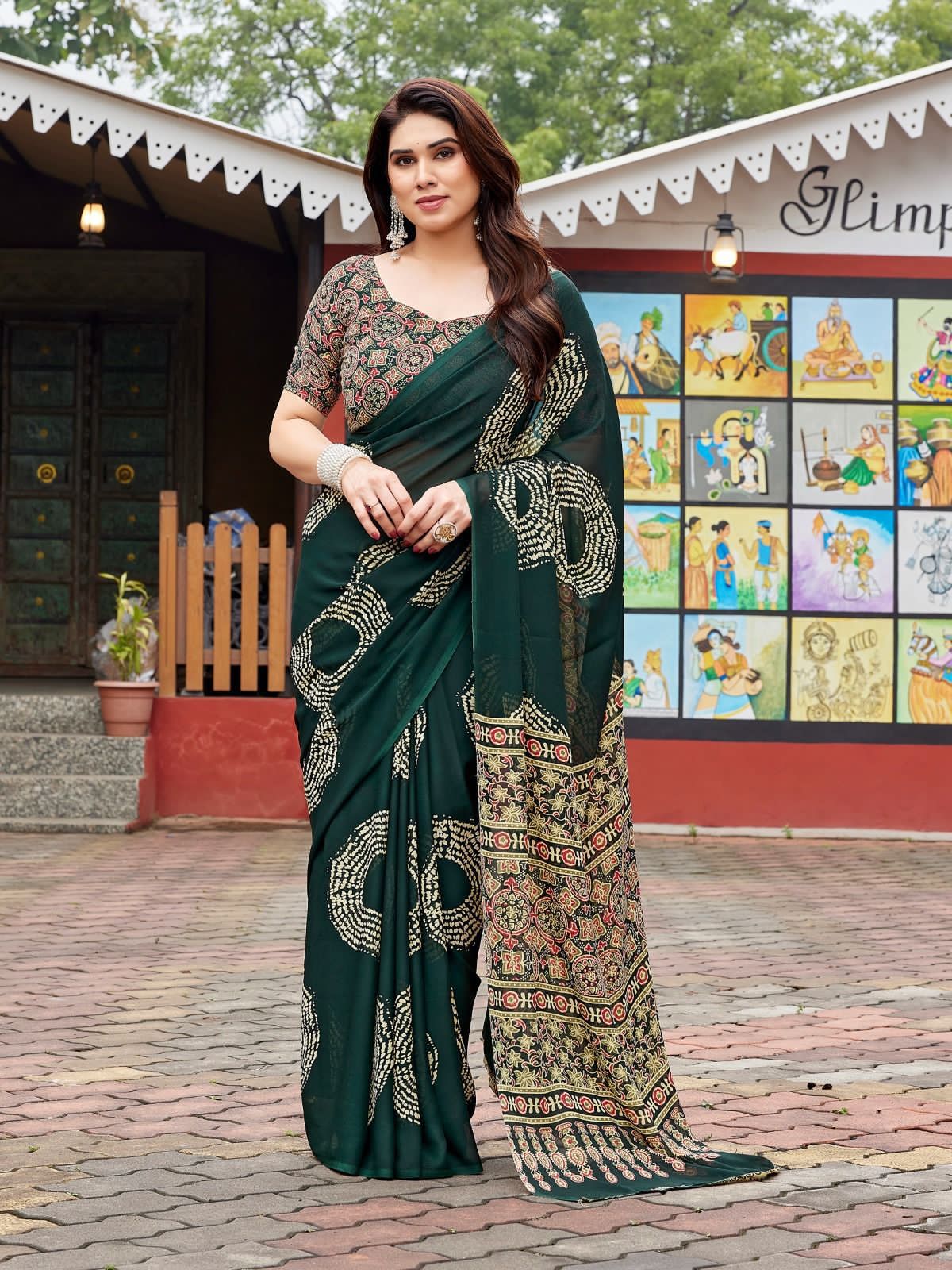 Enchanting soft Georgette saree