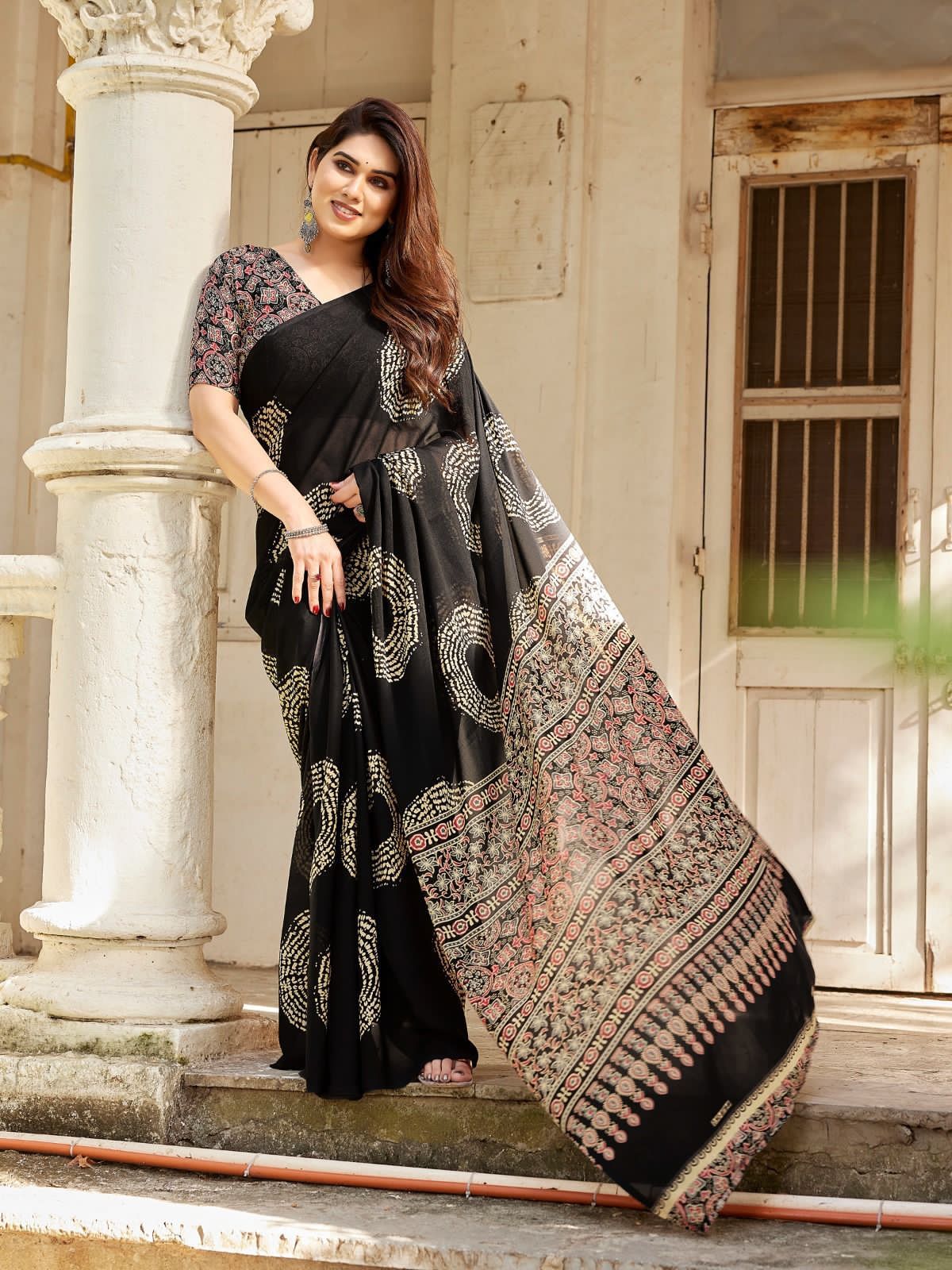 Enchanting soft Georgette saree