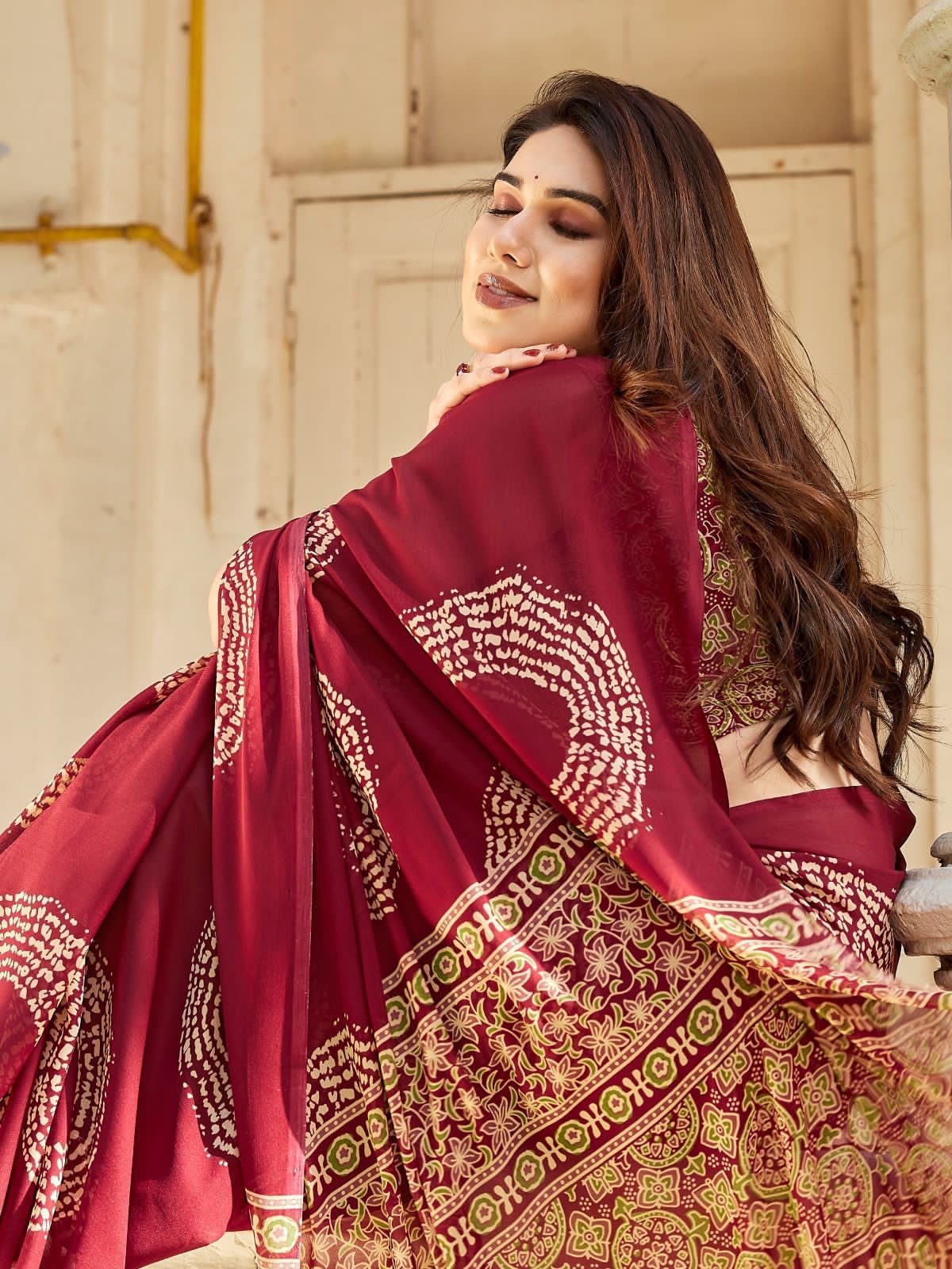 Enchanting soft Georgette saree