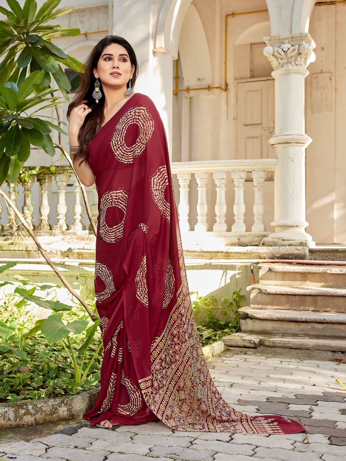 Enchanting soft Georgette saree