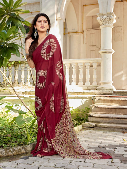 Enchanting soft Georgette saree