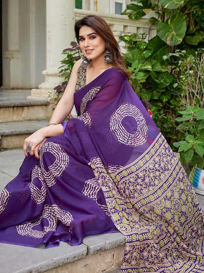 Enchanting soft Georgette saree