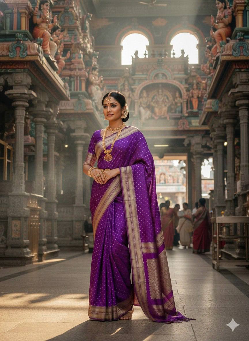 Art Silk Jacquard Border Saree