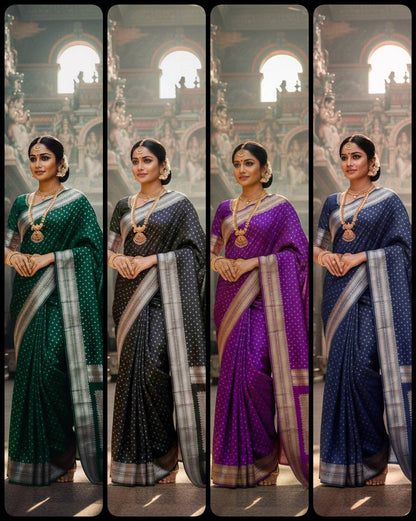 Art Silk Jacquard Border Saree