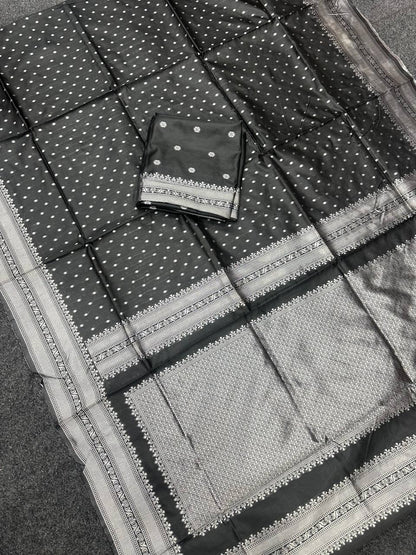 Art Silk Jacquard Border Saree