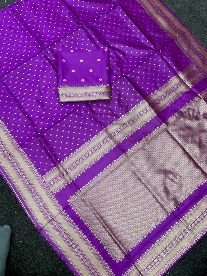Art Silk Jacquard Border Saree