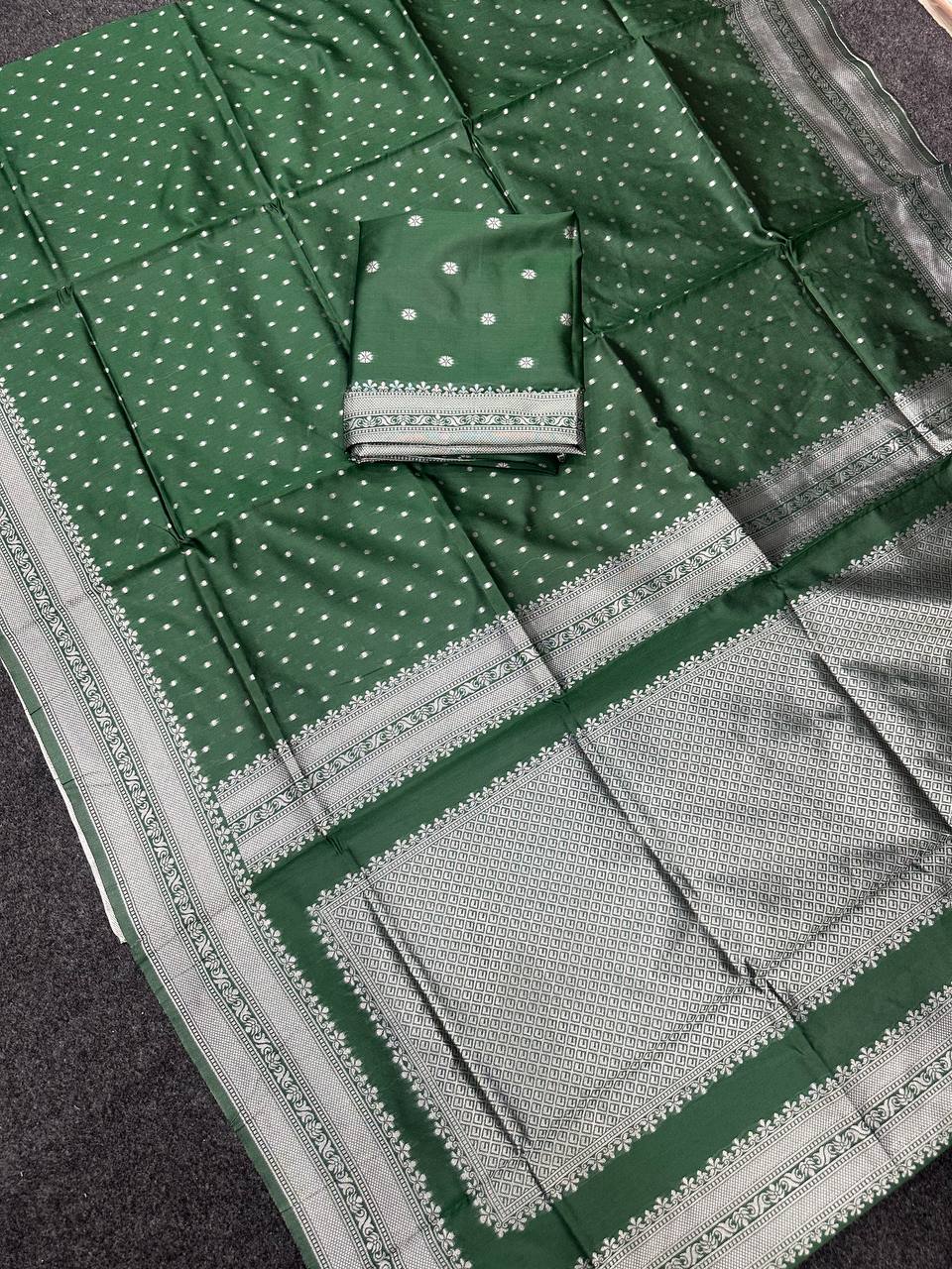 Art Silk Jacquard Border Saree